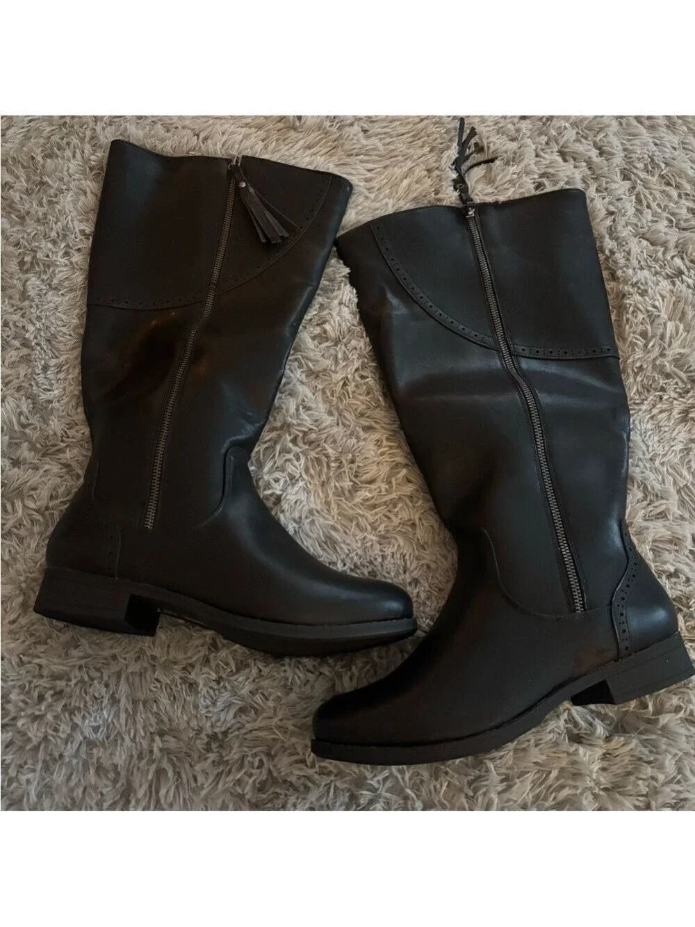 Black Knee High Boots Women's